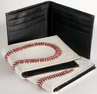 Real Baseball Leather  Wallet