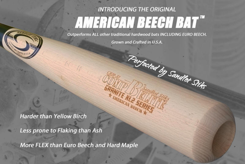 Details about   Sand Lot Stiks American Beech Wood Baseball Bats CBC8 32 Inch 